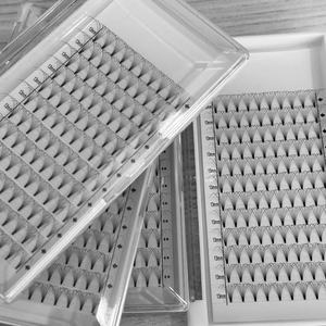 Extension per ciglia per ventaglio Pre-Made di alta qualità 4d 5d 6d russo Volume ciglia ciglia prefabbricate ventole Base piatta 0.07mm - Product Image 2