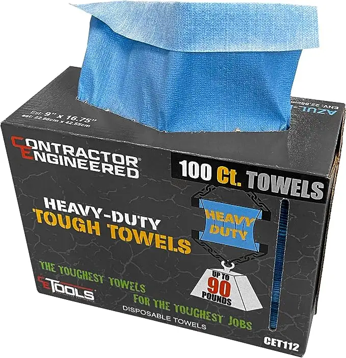 OEM Heavy Duty Tough Towels Blue Shop Towels Disposable Shop Very Low Lint High Durability Towels