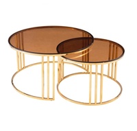Les tables basses en verre de style moderne de haute qualité sont populaires dans le monde entier