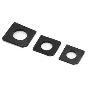 Rondelle biseautée en acier noir, rondelle de blocage carrée biseautée, rondelle de blocage conique carrée pour profilés en U, denture externe fendue - Product Image 5