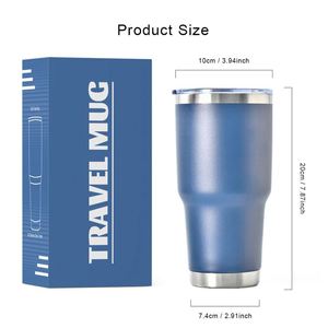 Gobelet isotherme personnalisé de 30 oz à double paroi en acier inoxydable, tasse à café et à eau à prix abordable, tasses de voyage pour voiture de 30 oz avec couvercle - Product Image 4