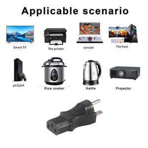Convertisseur de puissance d'alimentation US Adaptateur de prise électrique NEMA 5-15P vers IEC C13 - Product Image 4