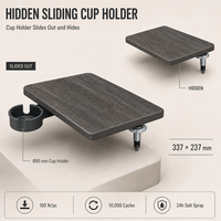 Table d'appoint réglable pour canapé, plateau de table en plastique avec choix de couleurs personnalisés, bureau d'accoudoir pour le travail au bureau