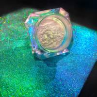 Offre Spéciale Irisé Blanc Aurora Pigment Poudre Sirène Caméléon Miroir Effet Couleur Changeant Holographique Fard À Paupières Pigment