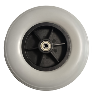 ล้อรถเข็นโฟม PU <span class=keywords><strong>8</strong></span>นิ้วล้อรถเข็นแบบแบนฟรี - Product Image 1