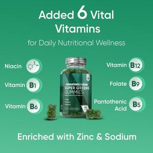 Gomitas de Superfrutas y Verduras OEM/ODM, con Vitamina B12, Vitamina B3 y Antioxidantes, Veganas, Sin Gluten - Product Image 3