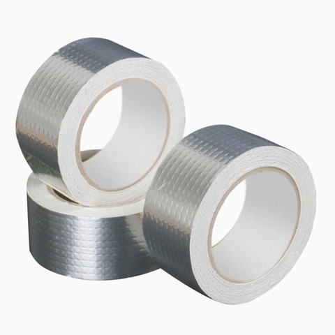 Super Waterproof Aluminum Foil Butyl Rubber Tape Sticker Single Sided Pressure Sensitive High Viscosity Repairing Steel Roofs