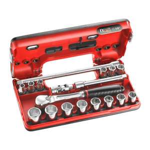 FACOM - JL.DBOX1PB DBOX Juego de tomas de 6 puntos 3/8 ''(18 piezas) -EAN 3148519154467 JUEGOS DE TRINQUETE Y TOMAS 3/8" - Product Image 1