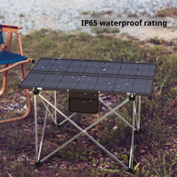 Table de camping pliable portable IGT pour l'extérieur, idéale pour la randonnée et les repas en plein air