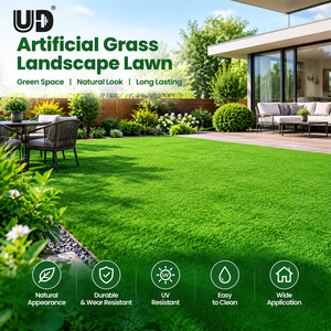 Gazon artificiel résistant aux UV en gros, gazon <span class=keywords><strong>synthétique</strong></span> haute densité pour aménagement paysager, <span class=keywords><strong>pelouse</strong></span> artificielle à l'aspect naturel, OEM - Product Image 3