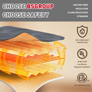 <span class=keywords><strong>Couverture</strong></span> <span class=keywords><strong>chauffante</strong></span> électrique lavable BSGROUP <span class=keywords><strong>160</strong></span>*120cm avec fil chauffant, 3 niveaux de chaleur et protection contre la surchauffe pour <span class=keywords><strong>lit</strong></span> - Product Image 4