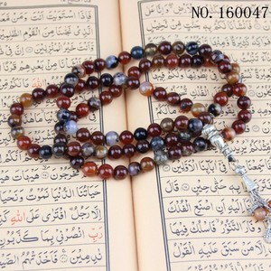 Nuevo diseño, 99 cuentas de ágata, tasbih musulmán, collar islámico, cuentas de oración, otros accesorios étnicos - Product Image 3