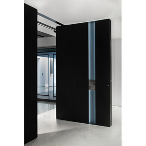 Paneles de Mosaico de <span class=keywords><strong>Madera</strong></span> de Nogal Oscuro Natural en 3D, Puertas Modernas de <span class=keywords><strong>Madera</strong></span> para Exteriores, Puertas Pivotantes de Entrada, Puertas de Entrada Frontales de <span class=keywords><strong>Madera</strong></span> Personalizadas - Product Image 4