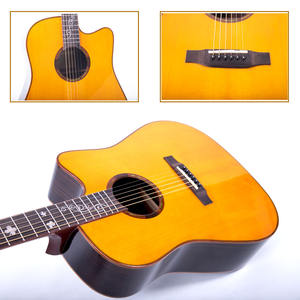 <span class=keywords><strong>Guitare</strong></span> acoustique de marque Paisen, placage d'épicéa, couleur bois, instrument de <span class=keywords><strong>guitare</strong></span> de 41 pouces en vente - Product Image 2