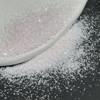 Poudre fine argentée miroir, sel de mer, cristaux de diamant, paillettes, accessoires pour nail art faits à la main, sécurité, imperméable, non toxique, PET