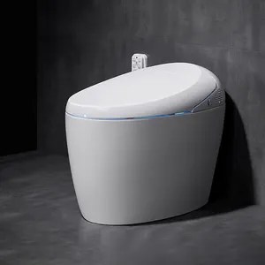 China Factory Supplier Wholesale Bathroom Sanitary Ware Tornado One Piece Toilet Watermark Automatic Toilet Set Bathroom Ceramic