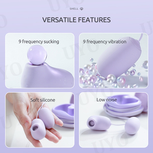 Vibrateurs pour femmes silencieux 2 en 1, vibrateur suceur de clitoris, jouets sexuels pour couples adultes, œufs vibrants, jouets suceurs de mamelons, point G - Product Image 6