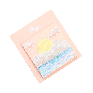 Bloc <span class=keywords><strong>de</strong></span> Notas Adhesivas con Diseño <span class=keywords><strong>de</strong></span> Pintura al Óleo, Bloc <span class=keywords><strong>de</strong></span> Notas Estético con Adhesivo Fuerte, Notas Minimalistas para Diario, Material <span class=keywords><strong>de</strong></span> Papelería para Estudiantes - Product Image 5
