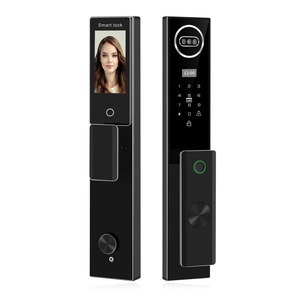 NeweKey Tuya <strong>Biometric</strong> Smart Lock Keyless Fingerprint Video Intercom For Wood WiFi Connectivity For Front Electric Lock - Product Image 1