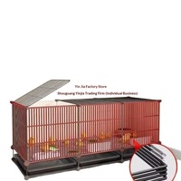 Cage à poulets modulaire renforcée anti-loutre, ensemble complet tout-en-un pour poussins, avec mangeoire, abreuvoir, plateau et tapis, pour élevage intérieur