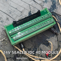 Módulo Adaptador de Cable IDC de Alta Potencia 24V AC/DC de 40 Pines y 1A, Placa de Conexión Miniatura Sellada