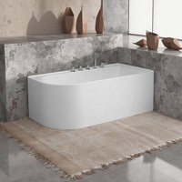 OEM/ODM UPC Vente en gros Baignoire d'angle intérieure en acrylique Baignoire autoportante avec support