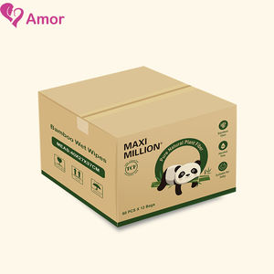 Lingettes douces et douces jetables pour bébé non irritantes et respectueuses de l'environnement, prix d'usine OEM/ODM - Product Image 3