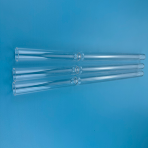 Kunden spezifisches Quarzglas-Reagenzglas Verschiedene Größen Tief verarbeitung mit hitze beständigem Schweißen und Schneiden - Product Image 2