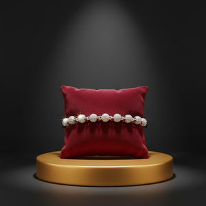 Brazalete de Tenis de Alta Calidad Chapado en Oro de Dubái con Dos Hileras de Circonitas Cúbicas Brillantes, Joyería Hiphop para Mujer y Hombre - Product Image 3