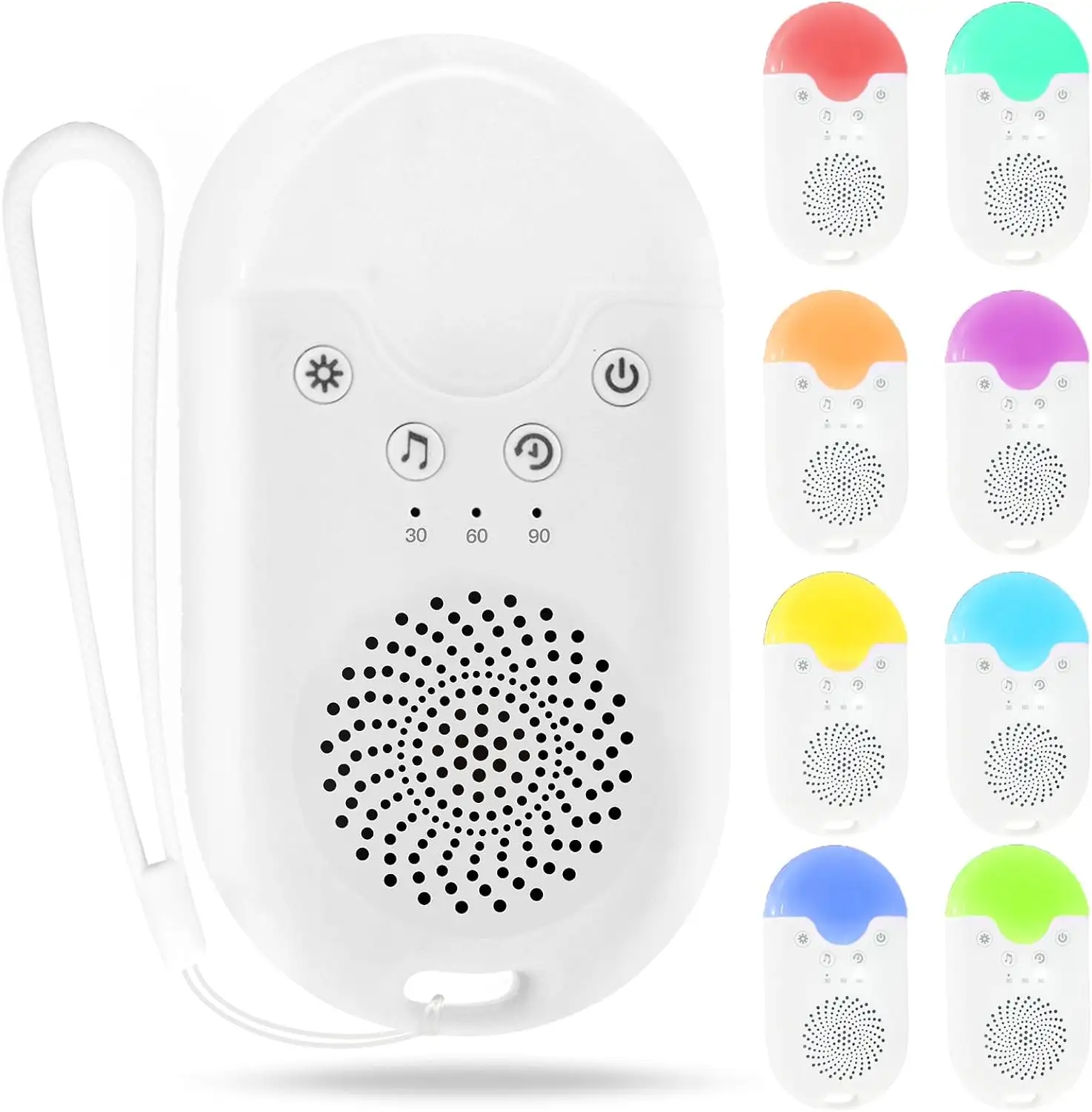 Machine portative rechargeable de bruit blanc de bébé d'aide de sommeil de lumières de respiration LED