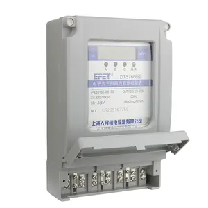 LCD đèn nền Watt giờ mét điện tử một pha 220V đường sắt hướng dẫn hiển thị kỹ thuật số Watt giờ mét