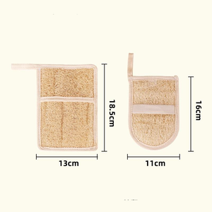 Natural Loofah Exfoliating <b>Foaming</b> Soap Bag Bath Scrubber Bathing Tool Soap Bag Facial Washing Bath Sponge Cleaning Product - Product Image 2