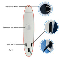 Planche à pagaie gonflable OEM Stand up Surfing avec logo personnalisé Matériel Drop Stitch SUP Paddle Boards