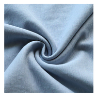 Tissu jersey simple tricoté écoresponsable en gros, 23% chanvre, 55% coton biologique, 22% Sorona, pour vêtements de sport et activités de plein air