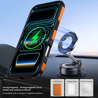 Étui de téléphone magnétique rotatif antichoc 2 en 1 en stock MOQ20PCS Étui de téléphone rechargeable pour iPhone 18 Pro Max