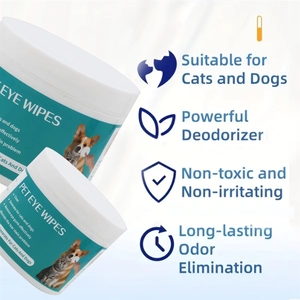 OEM ODM 100 Toallitas para Ojos de Mascotas, Eliminan Manchas de Lágrimas, Hipoalergénicas, Sin Perfume, Sin Alcohol, Ecológicas, para Limpiar y Cuidar los Ojos de Perros y Gatos - Product Image 4