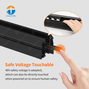 Pvc Film Tension Tissu Cadre DC 48V <span class=keywords><strong>LED</strong></span> Rail Magnétique Système De Lampe D'éclairage En Aluminium Profil Stretch Plafonnier Piste - Product Image 4