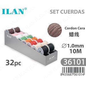 Set di Fili Cerati Ilan 1.0 mm x 10 m, Kit per Artigianato 32 Pezzi - Product Image 3
