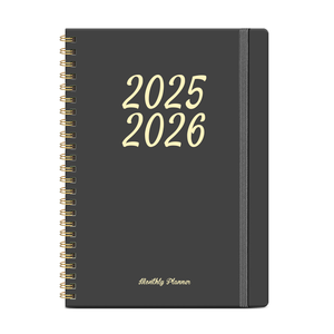 2024 2026 impression personnalisée A5 Agenda quotidien planificateur classeur étudiant cahier à spirale pour l'école <span class=keywords><strong>bureau</strong></span> enseignant objectifs académiques - Product Image 6