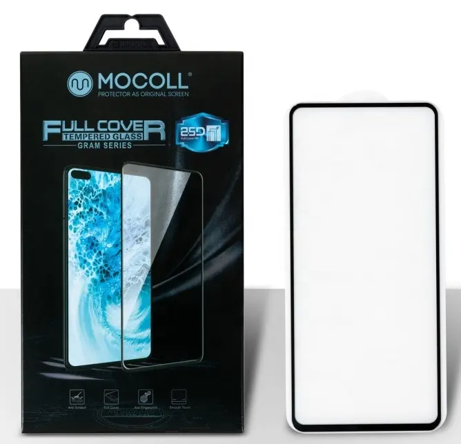 MOCOLL marca AGC protezione dello schermo in vetro temperato a copertura totale per Samsung Galaxy A02/A02S/A12/A32/A42/A52/A72