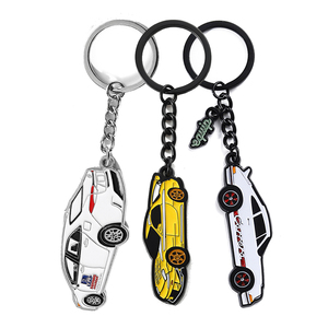 Hợp Kim Kẽm Mạ Điện Keychain Xe Keyring Bán Buôn Biểu Tượng Tùy Chỉnh Thiết Kế Người Hâm Mộ Câu Lạc Bộ Quà Tặng Xe Hình Vòng Chìa Khóa Với Sự Ủng Hộ Thẻ - Product Image 4