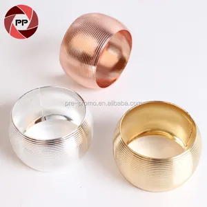 Wholesale gold/silver/rose gold plated cheap napkin ring