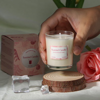 Senye lilin kedelai tunggal lilin aromaterapi cendana Lavender Kayu Putih Mint Modern rumah dalam ruangan kamar tidur hadiah Hari Valentine