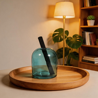 Luxuriöse 350ml Anpassbare Kapazität Lufterfrischer Reed-Diffusor-Flasche Mattiertes Farbglas Siebdruck Aromatherapie