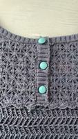 Pull-over haut de gamme pour femme, imitation crochet fait main, motif 6 couleurs, texture artisanale, détails de couture, tombé doux, chic raffiné
