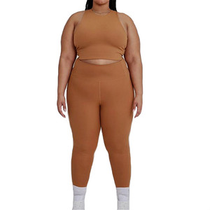 Fornitori di <span class=keywords><strong>Abbigliamento</strong></span> Sportivo Plus Size: Reggiseni Sportivi e Leggings, Produttori di <span class=keywords><strong>Abbigliamento</strong></span> <span class=keywords><strong>Fitness</strong></span> per <span class=keywords><strong>Donna</strong></span>, Set Yoga Plus Size per Donne - Product Image 2