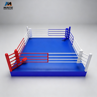 Ring de boxe professionnel pour compétition, plateforme de lutte MMA, ring de combat sur mesure pour entraînement en salle et événements