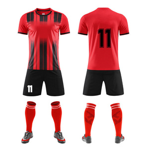 Groothandel Ademende Voetbal Jersey Full Set Jersey Teamnaam Kan Worden Aangepast - Product Image 5