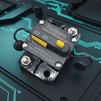 Interruptor de Circuito Manual de Reinicio Superficial Topstone E92C 12-48V DC 50A, Impermeable, para Automóviles, SUV, Navegación Marina