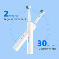 Nouvelle brosse à dents électrique rotative, vente en gros, boîte de voyage, brosse à dents électrique rotative intelligente pour couples, maison, adulte